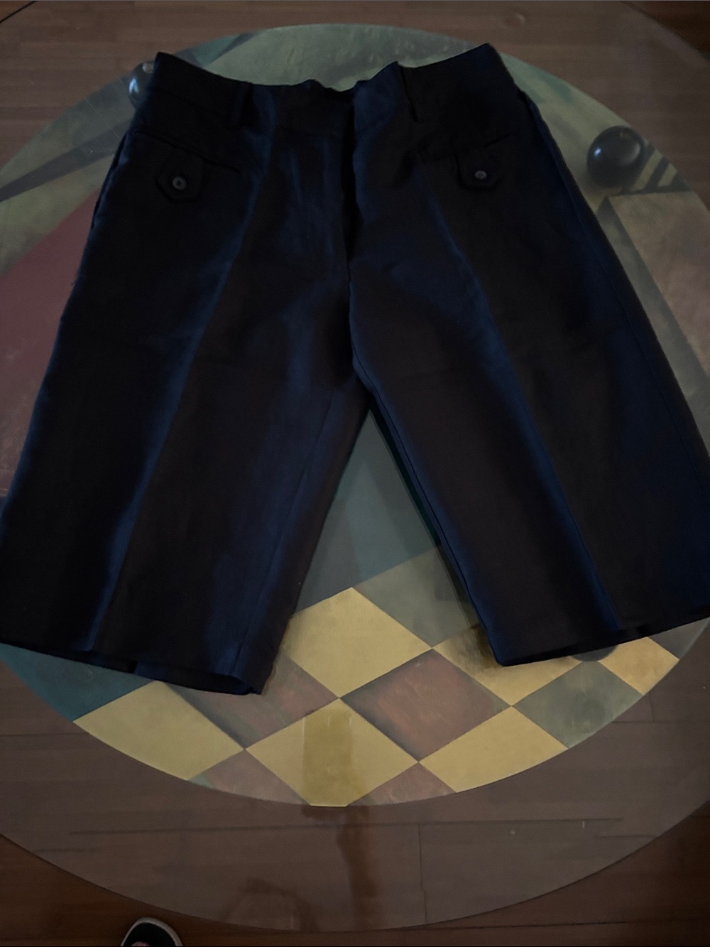 Stephanie Rogers Black Elastic-Waist Casual Shorts